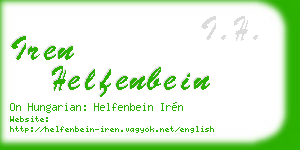 iren helfenbein business card